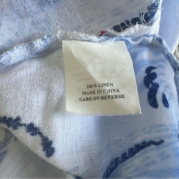 Chic Blue Patterned Women's Tunic Blouse - Picture 11 of 11